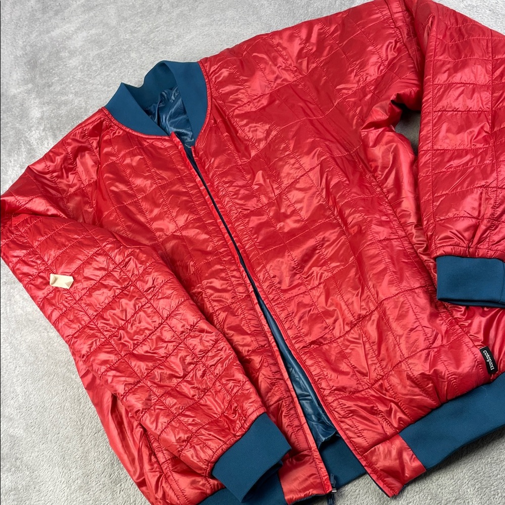Cotopaxi XL Men's‎ Reversible Blue Red Quilted Men's Puffer Bomber Jacket